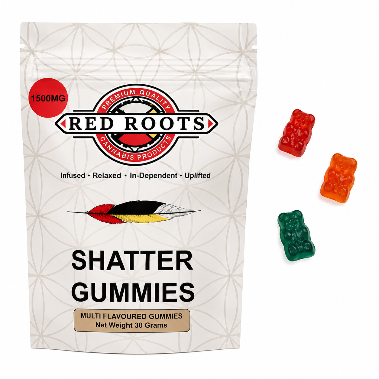 Red Roots Sativa Shatter Gummies - 4000mg