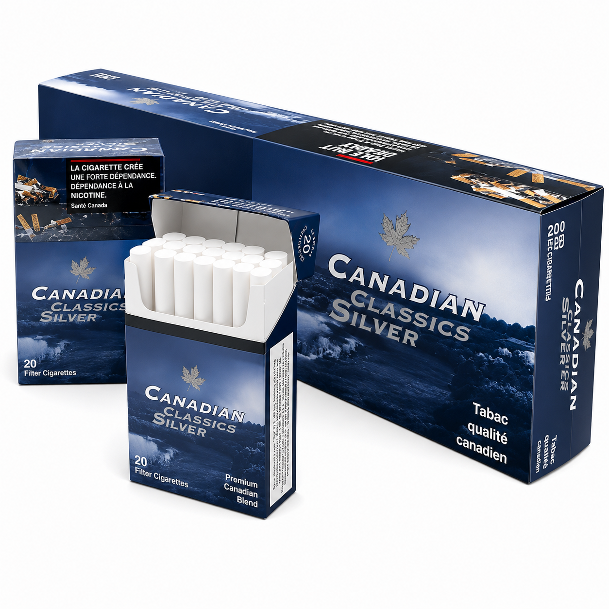 Canadian Classic Silver 25's | CASE - 50 Cartons (BULK ORDER)