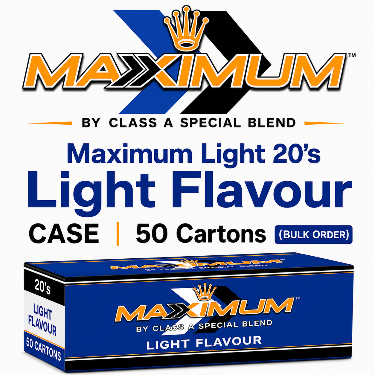 Maximum Light 20's - CASE | 50 Cartons (BULK ORDER)