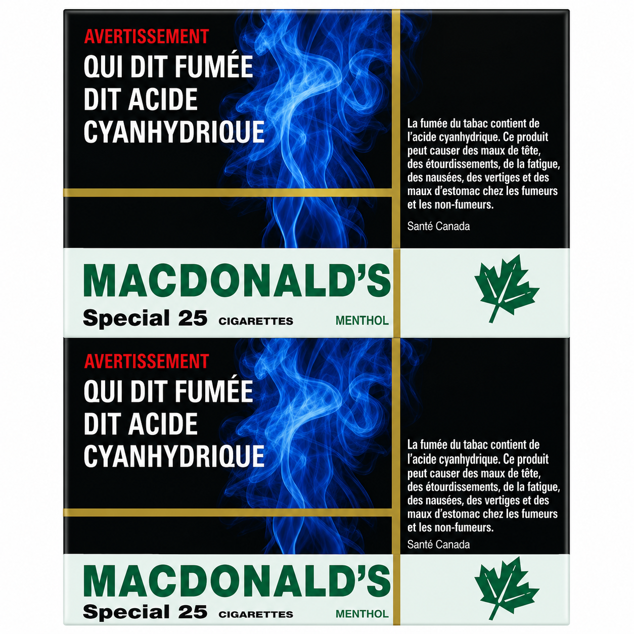 MacDonald's Menthol 25's Cigarettes - Carton