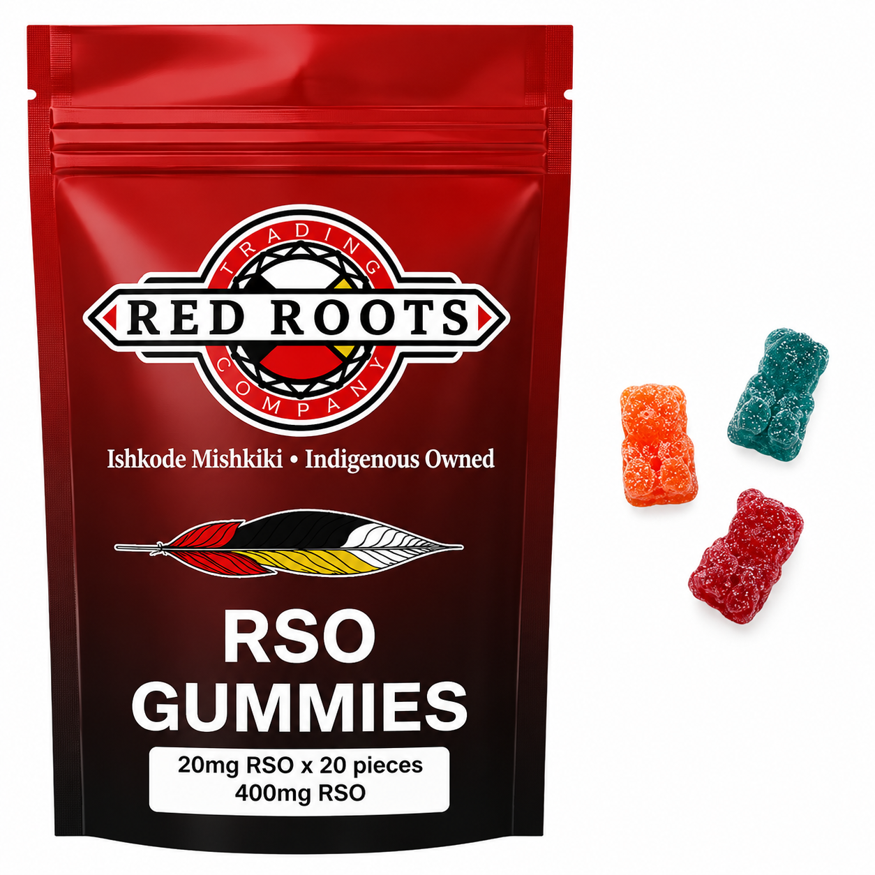 Red Roots RSO Gummies - 400mg