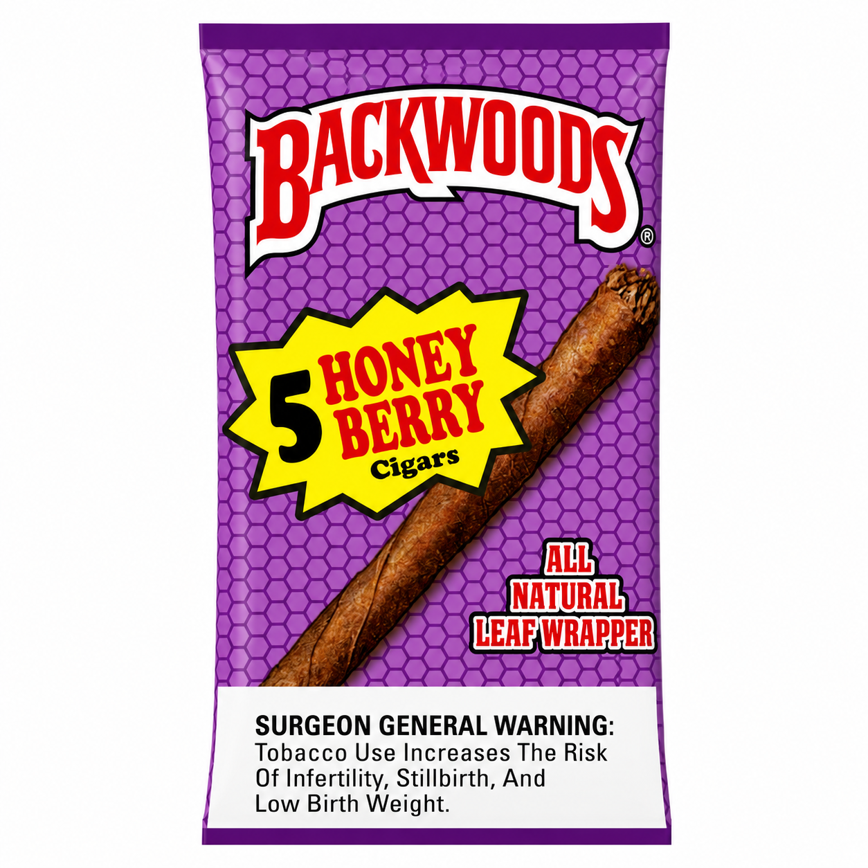 Backwoods Cigars 5-Pack Pouch - Honey Berry