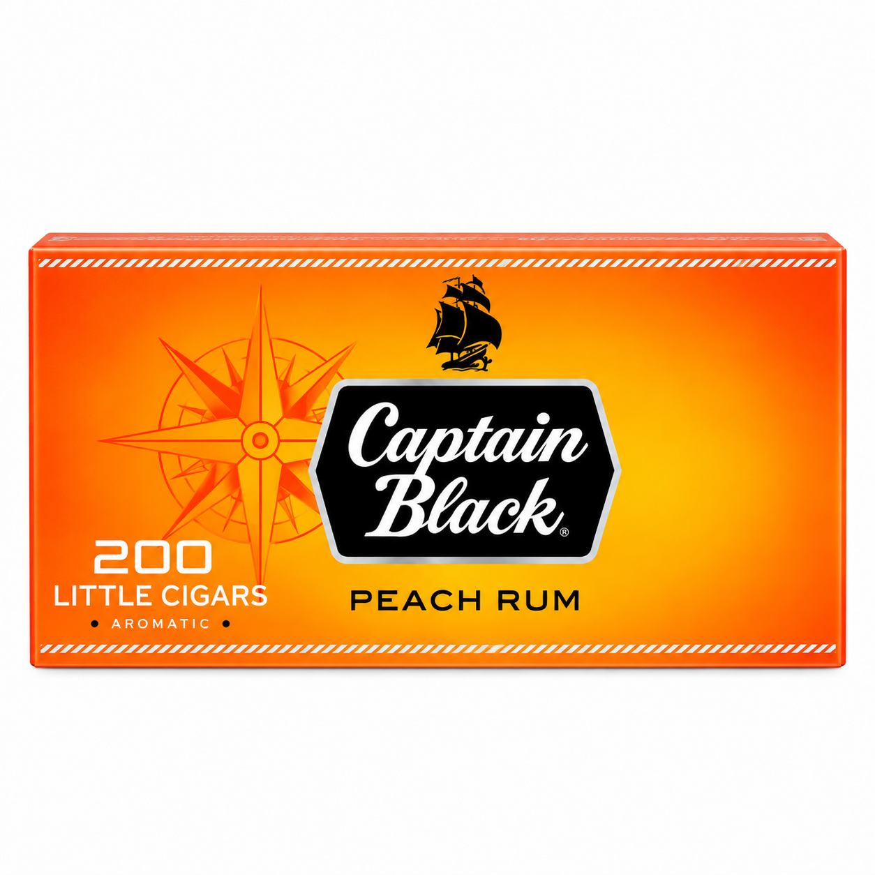 Captain Black Peach Rum Cigars - Carton 200ct