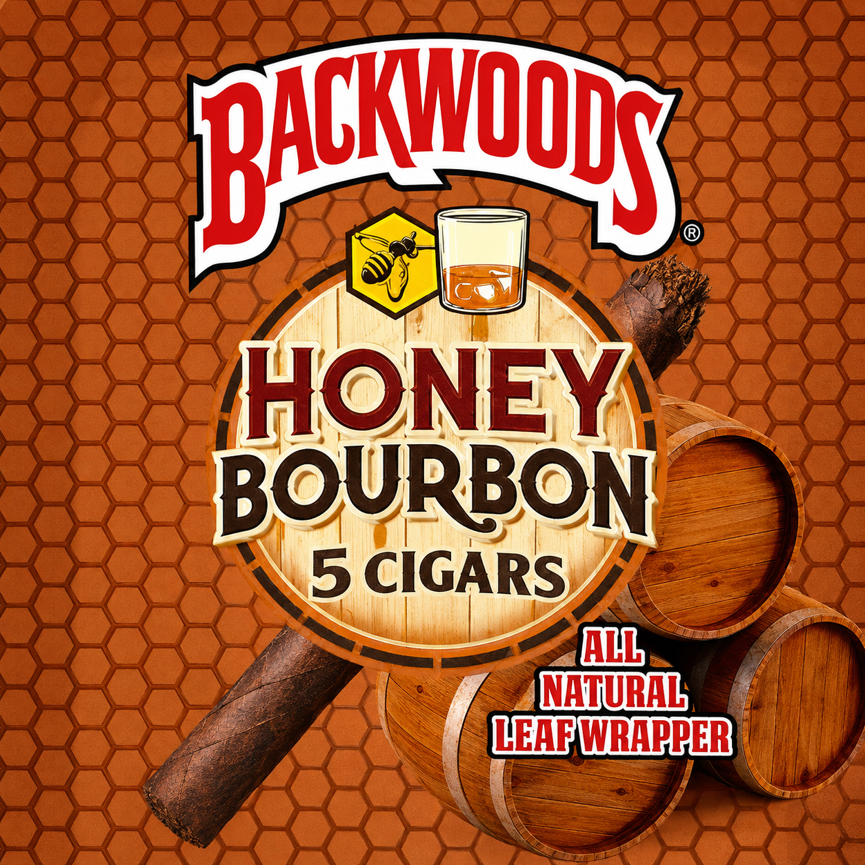 Backwoods - Honey Bourbon Cigars - 5pk