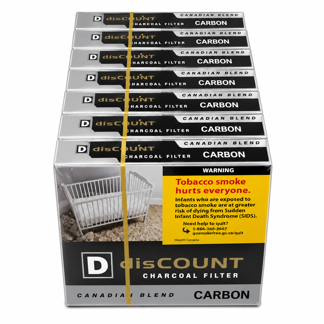disCOUNT Carbon (Charcoal Filter) 25's Cigarettes - Carton