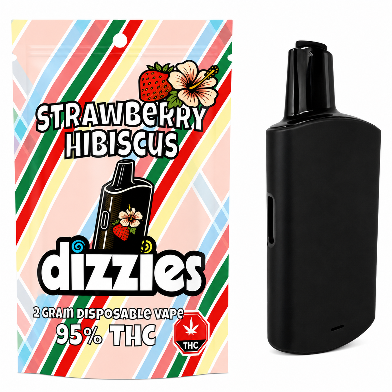 Dizzies Strawberry Hibiscus CO₂ Distillate Vape - 2g