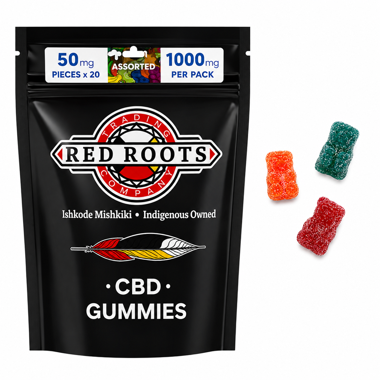 Red Roots CBD Gummies - 1000mg