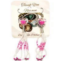 Pink Harmony Beaded Earrings
