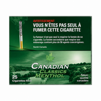 Canadian Classic Menthol 25’s Cigarettes - Carton