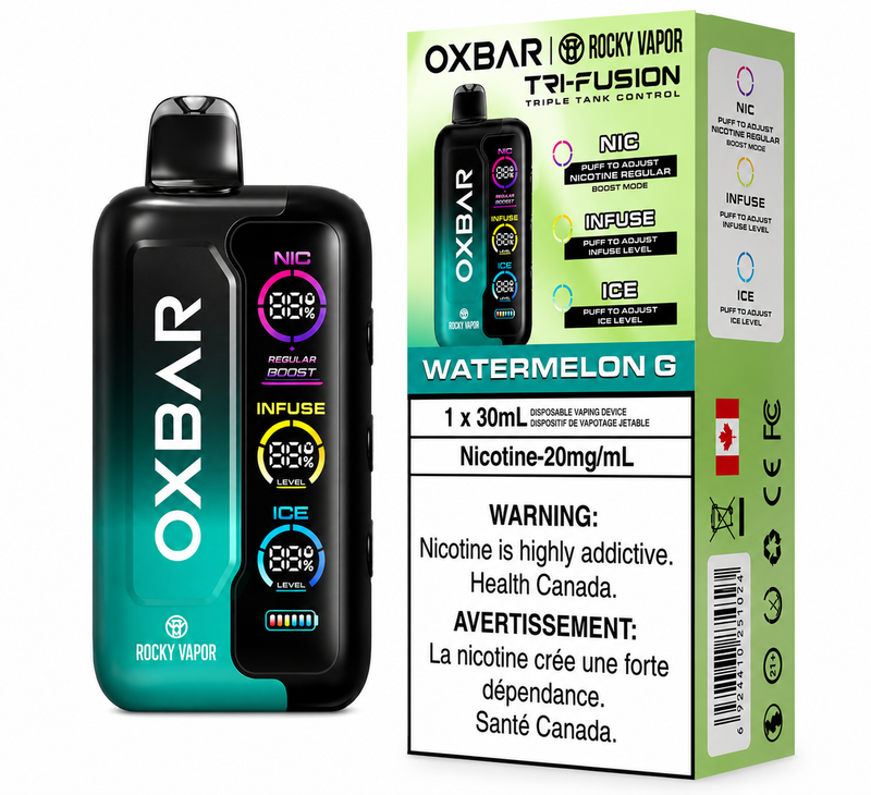 Oxbar X Rocky Vapor Tri-fusion - Watermelon G