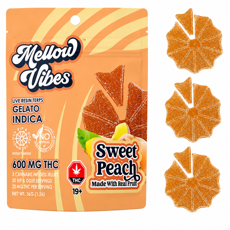 Mellow Vibes Live Resin Gummies - 600mg