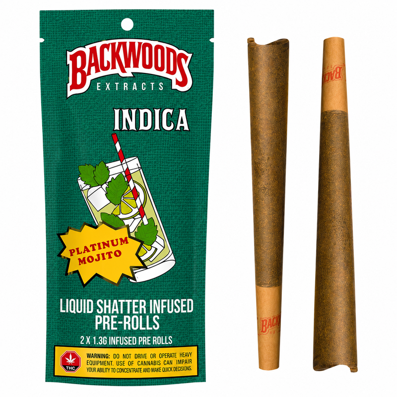 Platinum Mojito Infused Pre-Rolls - 2pk - 1.3g Per Joint