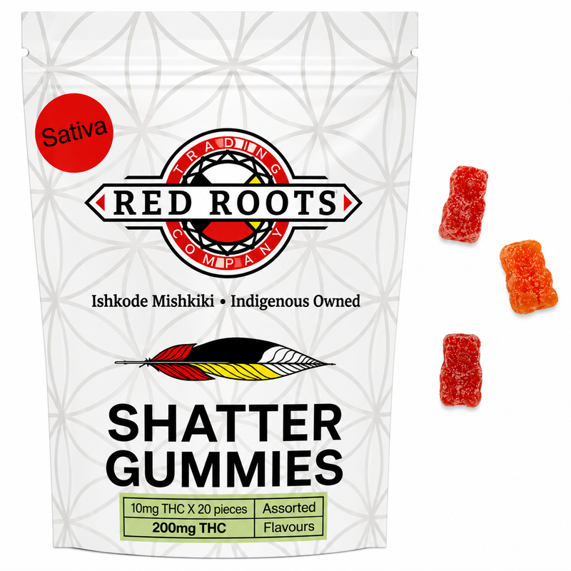 Red Roots Sativa Shatter Gummies - 200mg