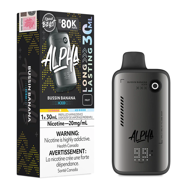 Flavour Beast Alpha 80k Puff 20mg - Bussin Banana (Iced)