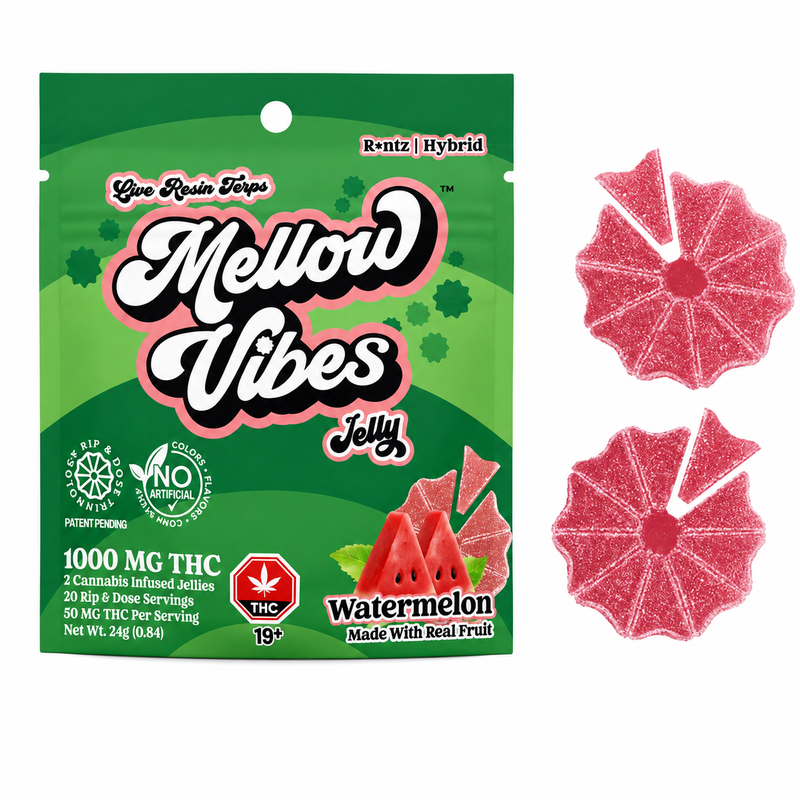 Mellow Vibes Live Resin Gummies - 1000mg