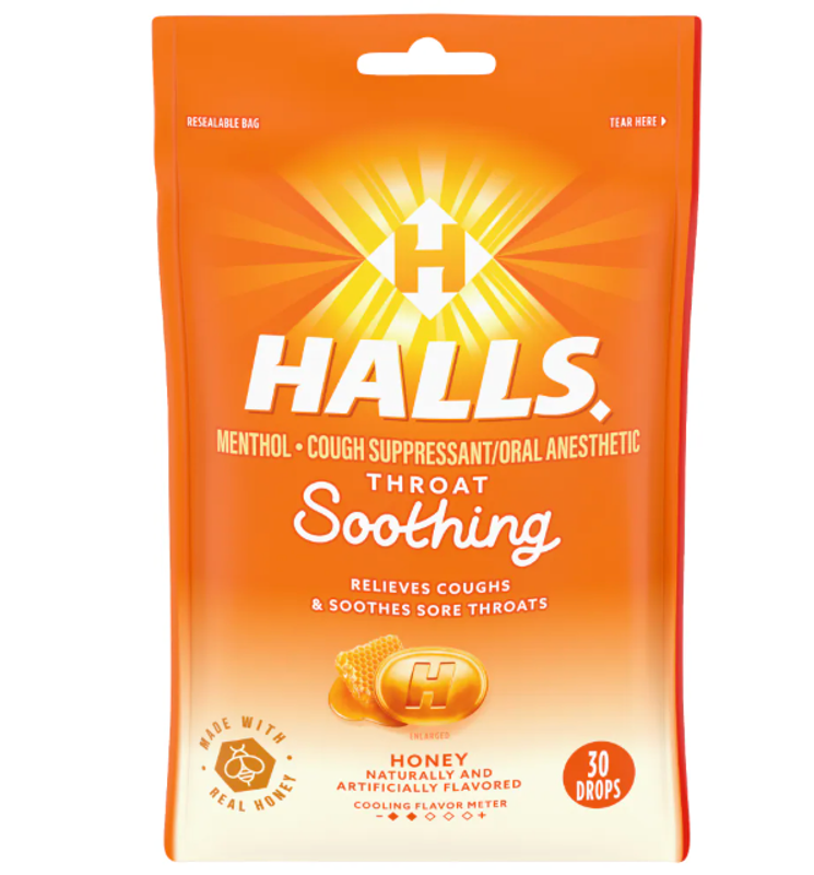 Halls - Soothe Honey (30 Pack)