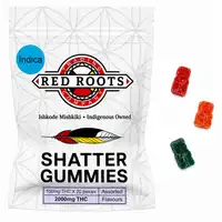 Red Roots Indica Shatter Gummies - 2000mg