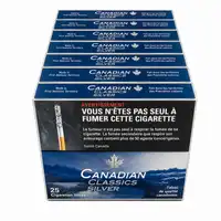 Canadian Classics Silver 25's Cigarettes - Carton