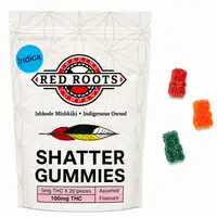 Red Roots Indica Shatter Gummies - 100mg