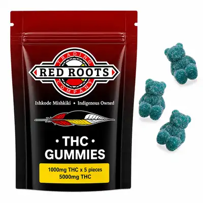 Red Roots Live Resin Gummies - 5000mg
