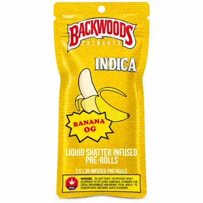 Banana OG Infused Pre Rolls - 2pk- 1.3g Per Joint