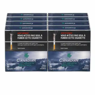 Canadian Classic Menthol 25’s Cigarettes - Carton