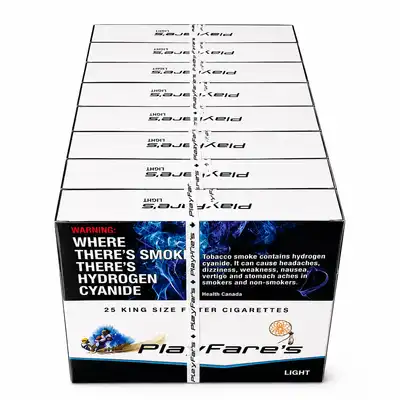 PlayFare's Light 25's Cigarettes - Carton