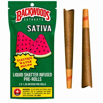 Watermelon Infused Electric Pre-Rolls - 2pk - 1.3g Per Joint