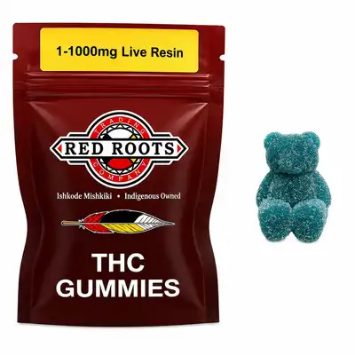 Red Roots Live Resin Gummy (Single) - 1000mg