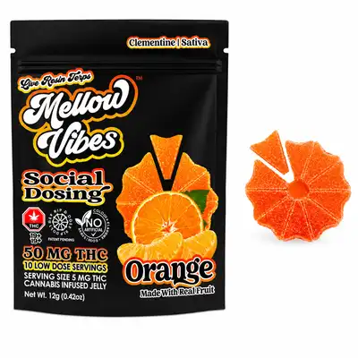 Mellow Vibes Live Resin Gummies - 50mg