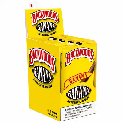 Backwoods Cigars 5-Pack Pouch - Full Box - Banana