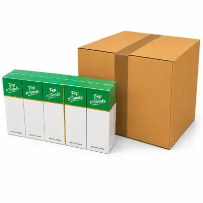 Pop Smoke Apple Mint Flavoured Slim Cigarettes | Case - 30 Cartons (BULK ORDER)