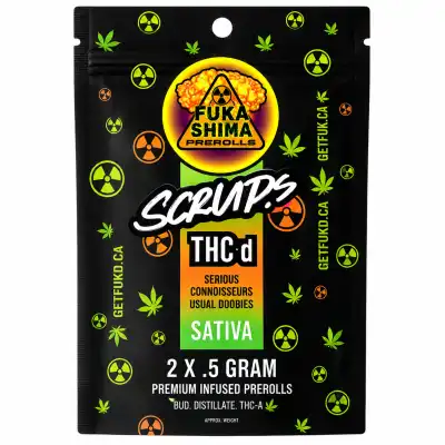 Scuds Sativa Infused Pre-Rolls - 2pk - 0.5g Per Joint