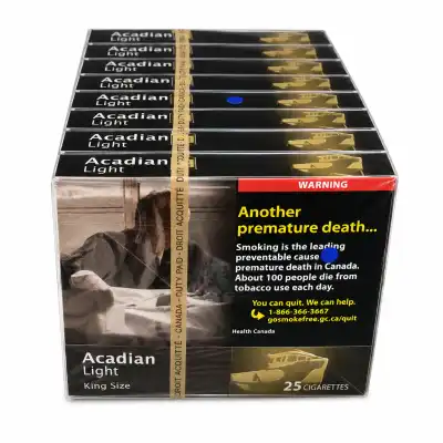 Acadian Light Cigarettes - Cartons