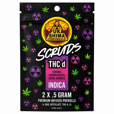 Scuds Indica Infused Pre-Rolls - 2pk - 0.5g Per Joint