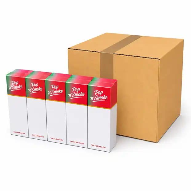 pop smoke vape Watermelon Flavoured Slim Cigarettes Geek Bar Burj 80K Metal Size:5 Pack