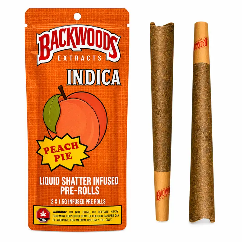 Peach Pie Infused Pre-Rolls - 2pk - 1.3g Per Joint