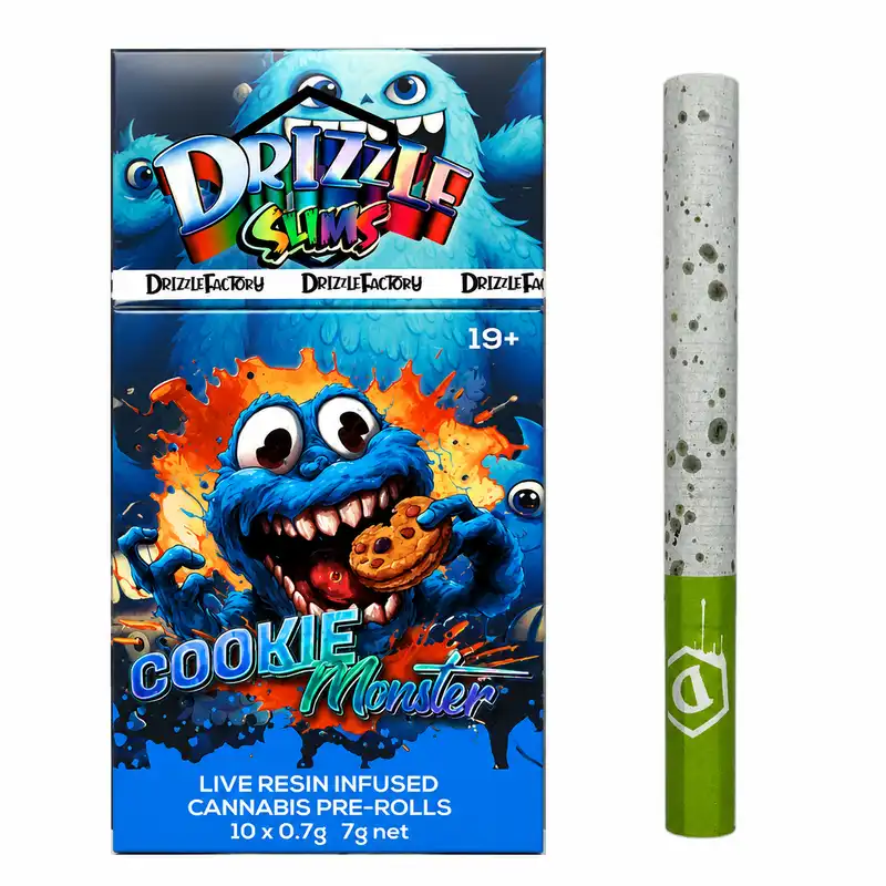 Drizzle Slims Live Resin Infused Pre-Roll Pack - 10x0.7g