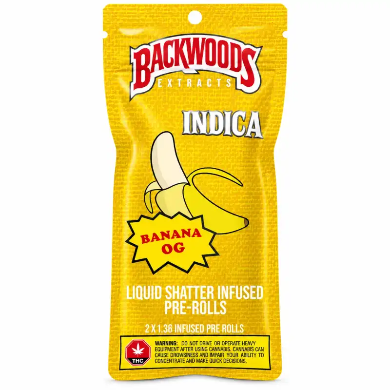 Banana OG Infused Pre Rolls - 2pk- 1.3g Per Joint