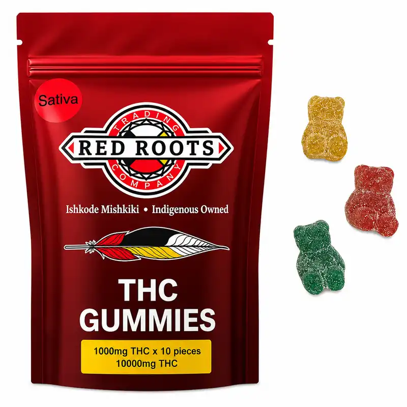 Red Roots Sativa Live Resin Gummies - 10,000mg