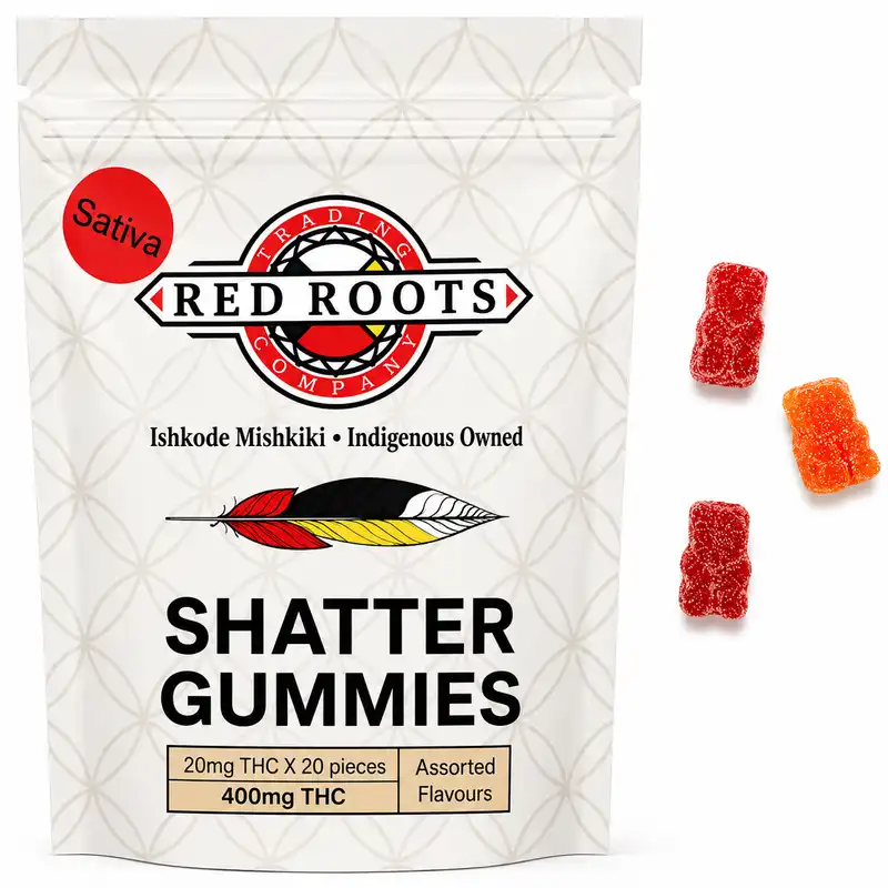 Red Roots Sativa Shatter Gummies - 400mg