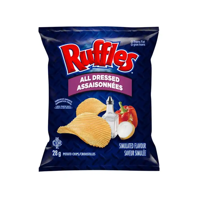 Ruffles All Dressed Potato Chips - Snack Size