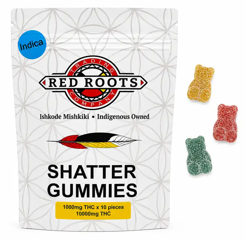 WHOLESALE PACK - Shatter Infused Gummies - 1000mg THC Each Piece (100 x 10,000mg) 