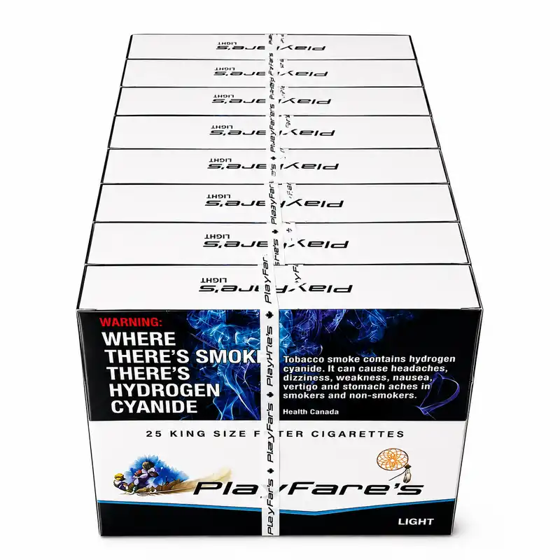 PlayFare's Light 25's Cigarettes - Carton