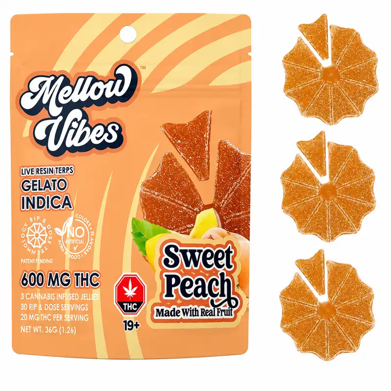 Mellow Vibes Live Resin Gummies - 600mg