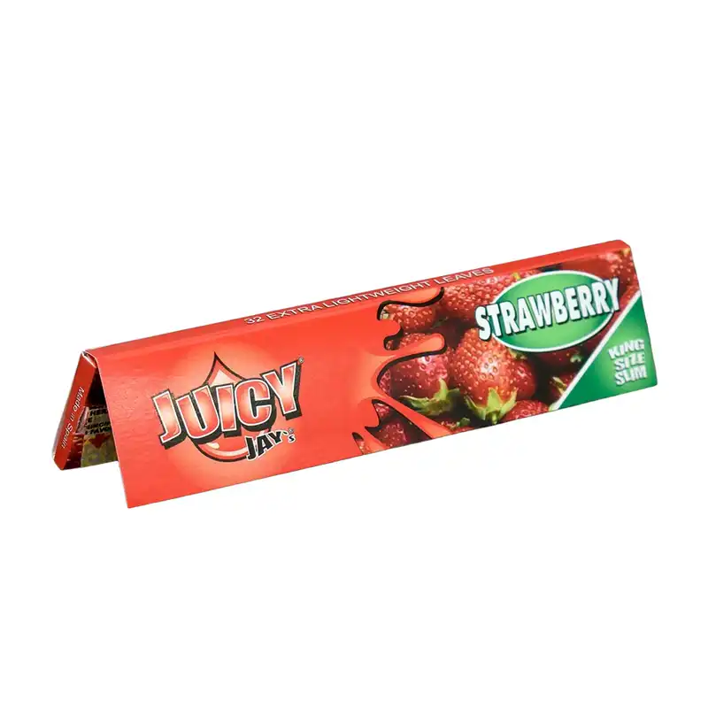 Juicy Jay's King Size Rolling Papers - Strawberry
