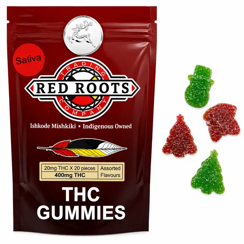 Red Roots Sativa Live Resin Christmas Gummies - 400mg
