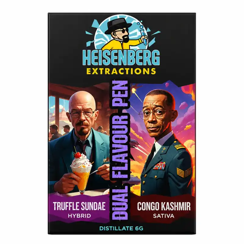 Heisenberg Extractions - Dual Flavour Distillate (Hybrid+Sativa) Vape Pen - 6g