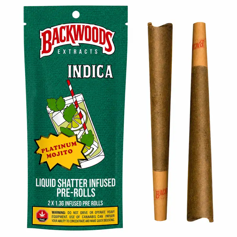 Platinum Mojito Infused Pre-Rolls - 2pk - 1.3g Per Joint