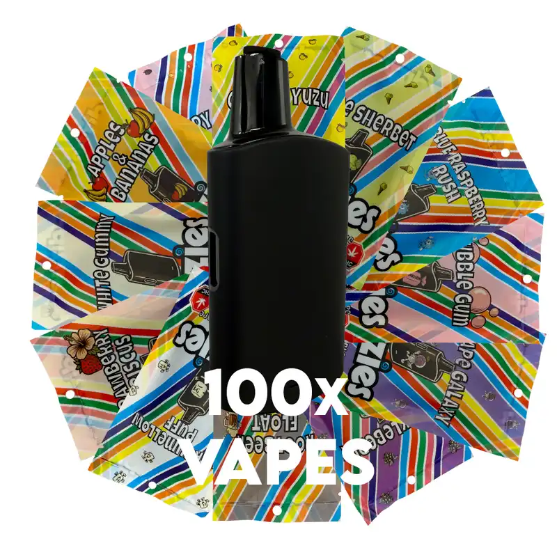 Dizzies Premium 2g CO₂ Distillate Vape - 100 Pack Bundle